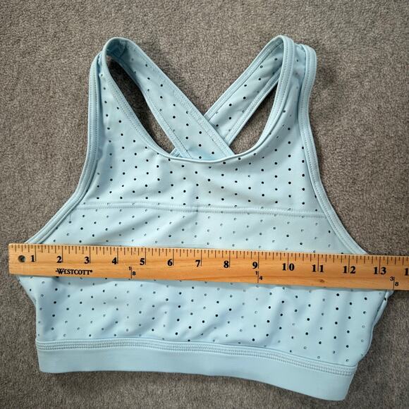Buff Bunny Collection Cutout Crossover Back Sports Bra Women's X-Small Blue Gym - Picture 4 of 8